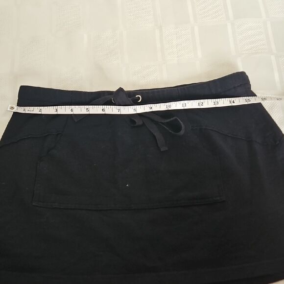 Guess Black Mini Skirt Tie Front Casual - Picture 3 of 16